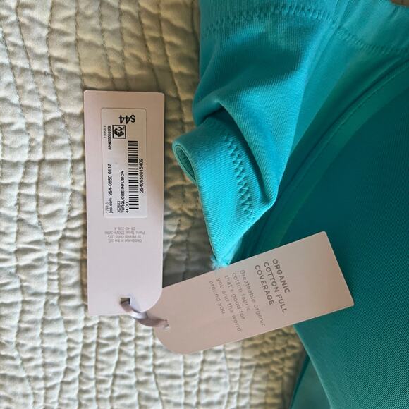 Ambrielle Bra Organic Cotton Full Coverage in Turquoise Infusion 44DD - Picture 7 of 7